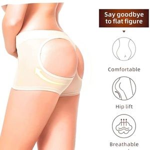 Body Shaper Butt Lifter Tummy Control Pant Ultra Firm Shapewear Beige S M Large